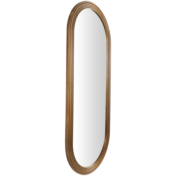 Joss & Main Juana Wood Oval Wall Mirror Wayfair
